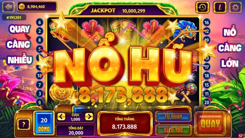 Sảnh Nổ hũ tại 12bet cập nhật các giải đấu 